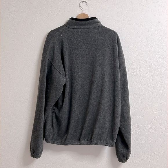 VTG ESPN Gray Quarter Zip Embroidered Fleece, Size XL - Picture 4 of 4